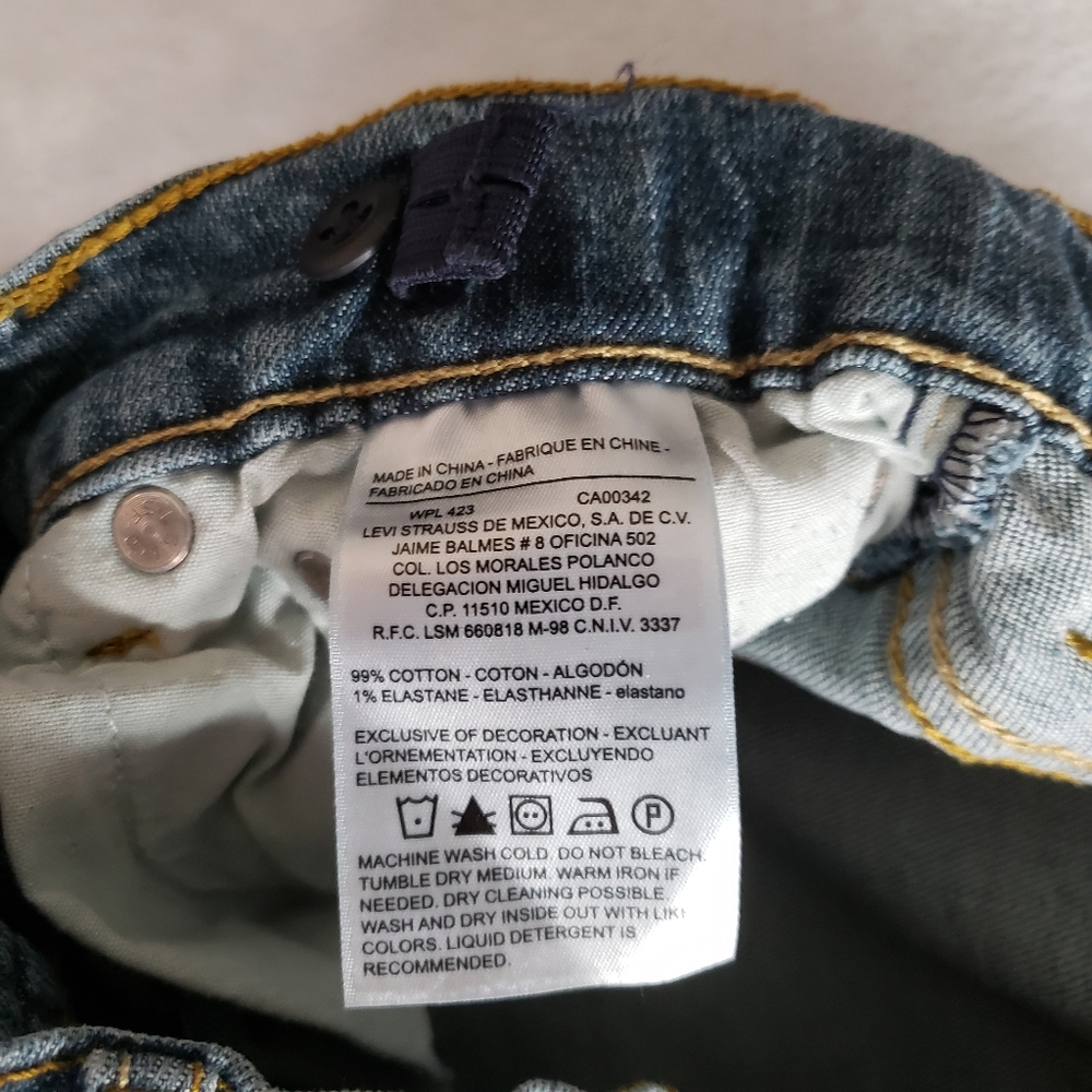 Levi's boys size 12 regular classic med wash jeans - Picture 7 of 13